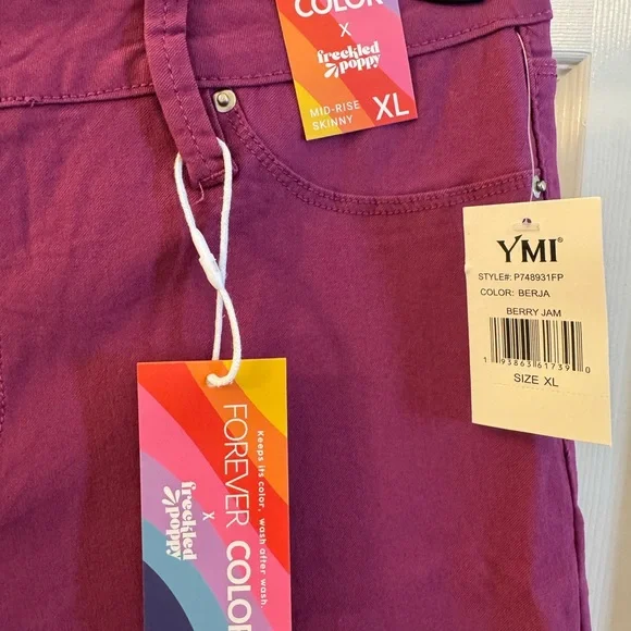 YMI Purple Skinny Jeans Modern Stretch Fit - Picture 2 of 6